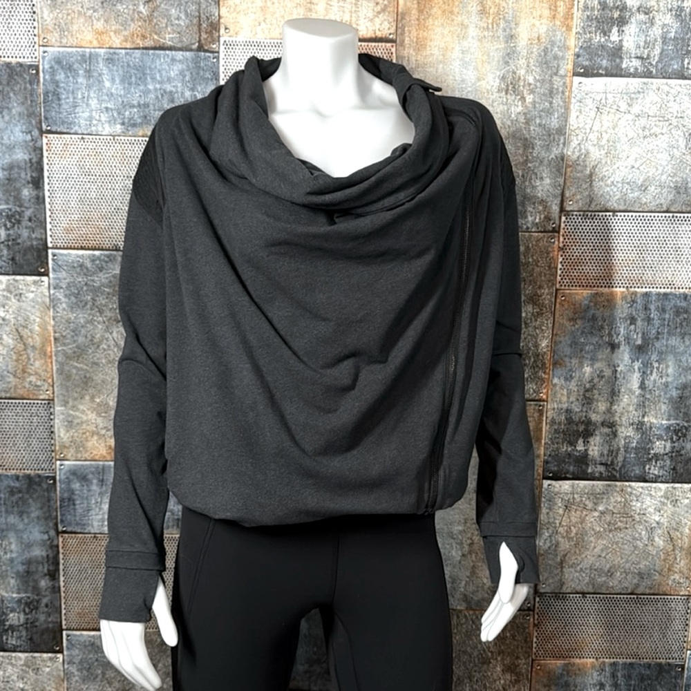 Charcoal Gray Women's Sweater Jacket